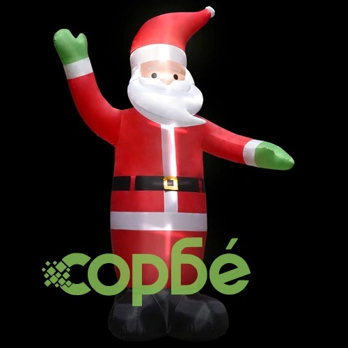 Надуваем Дядо Коледа, 10 м, XXL, помпа под високо налягане ➤ топ цена ➤ sorbe.bg