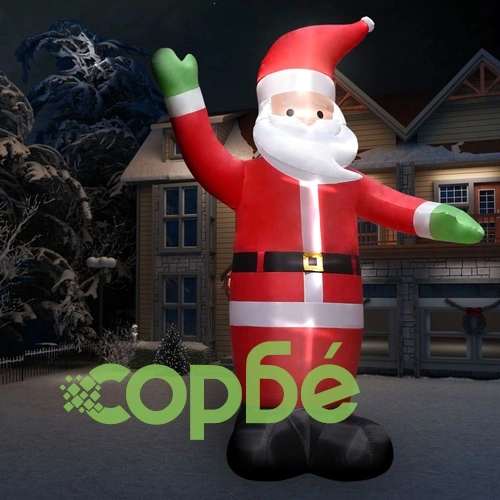 Надуваем Дядо Коледа, 10 м, XXL, помпа под високо налягане ➤ топ цена ➤ sorbe.bg