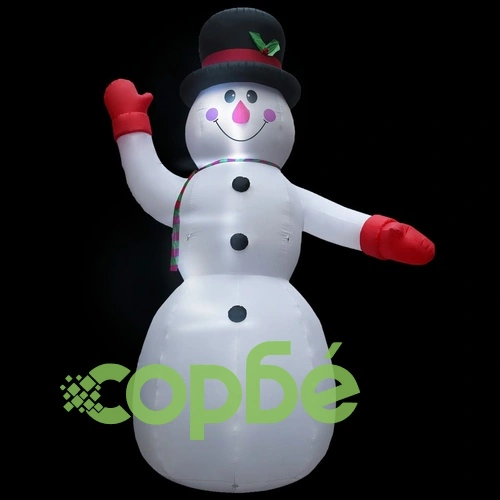 Надуваем снежен човек, 10 м, XXL, помпа под високо налягане ➤ топ цена ➤ sorbe.bg