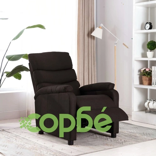 Наклоняем стол, тъмнокафяв, текстил ➤ топ цена ➤ sorbe.bg