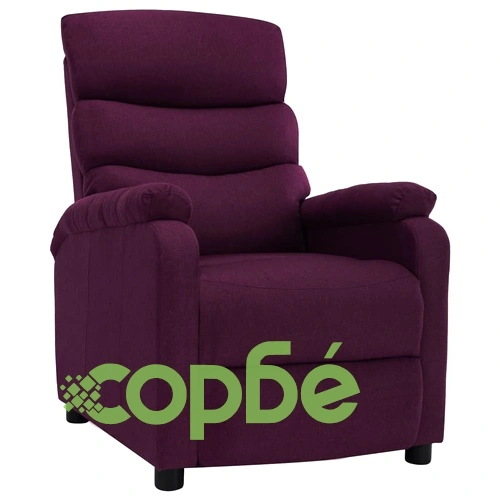 Стол реклайнер, лилав, текстил ➤ топ цена ➤ sorbe.bg