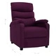 Стол реклайнер, лилав, текстил