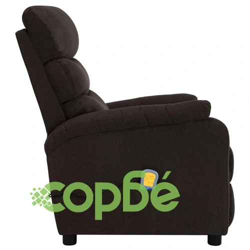 Масажен стол, тъмнокафяв, текстил ➤ топ цена ➤ sorbe.bg