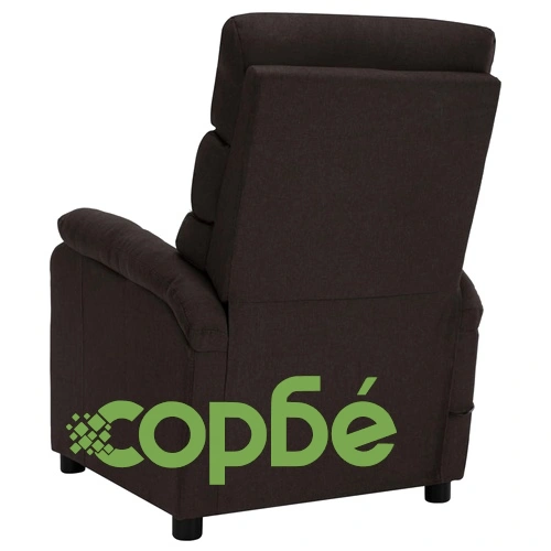 Масажен стол, тъмнокафяв, текстил ➤ топ цена ➤ sorbe.bg