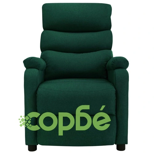 Масажен стол, тъмнозелен, текстил ➤ топ цена ➤ sorbe.bg