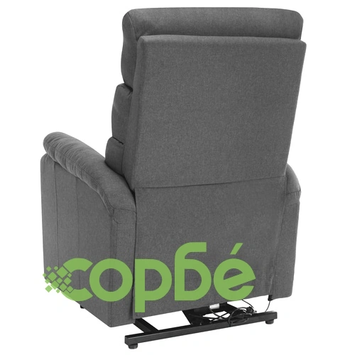 Изправящ масажен стол, светлосив, текстил ➤ топ цена ➤ sorbe.bg