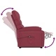 Изправящ стол, виненочервен, изкуствена кожа