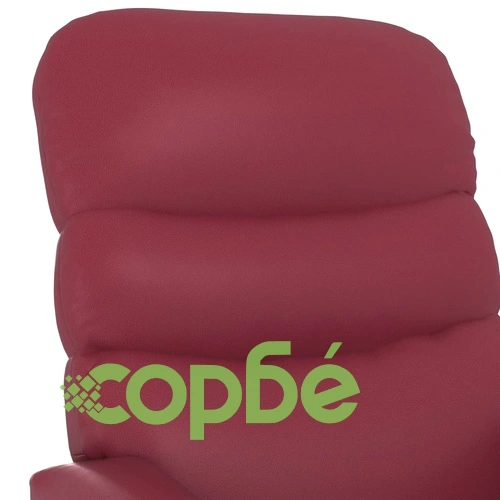 Изправящ стол, виненочервен, изкуствена кожа ➤ топ цена ➤ sorbe.bg