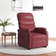 Изправящ стол, виненочервен, изкуствена кожа