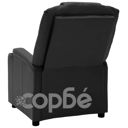 Реклайнер, черен, изкуствена кожа ➤ топ цена ➤ sorbe.bg