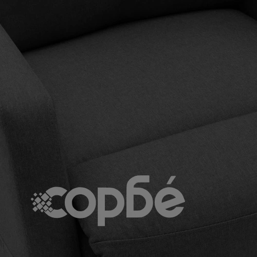 Изправящ масажен стол, черен, текстил ➤ топ цена ➤ sorbe.bg