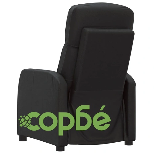 Реклайнер, черен, изкуствена кожа ➤ топ цена ➤ sorbe.bg