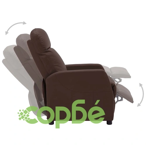 Наклоняем стол, кафяв, изкуствена кожа ➤ топ цена ➤ sorbe.bg