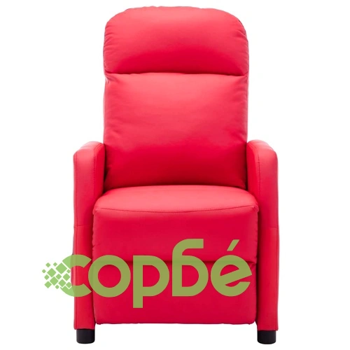 Масажен стол, червен, изкуствена кожа ➤ топ цена ➤ sorbe.bg