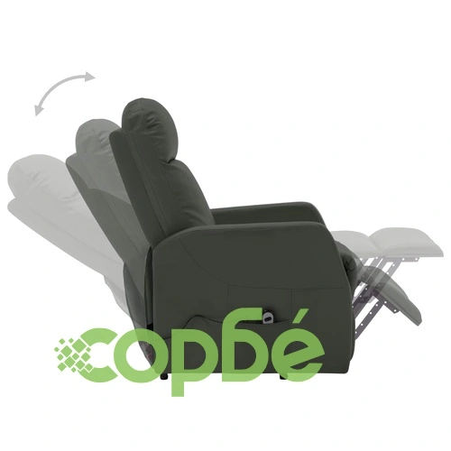 Изправящ стол, антрацит, изкуствена кожа ➤ топ цена ➤ sorbe.bg
