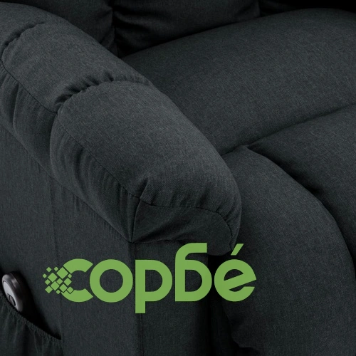 Изправящ стол, тъмносив, текстил ➤ топ цена ➤ sorbe.bg