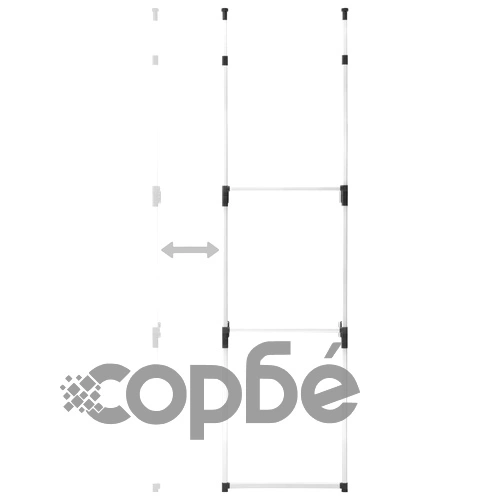 Телескопична система за гардероб с лостове, алуминий ➤ топ цена ➤ sorbe.bg