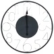 321461  Wall Clock Black 60 cm Metal