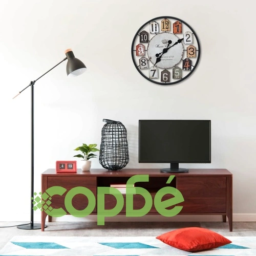 321462  Wall Clock Multicolour 51 cm Iron ➤ топ цена ➤ sorbe.bg