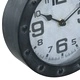 321477  Wall Clock with Rope Black 20 cm Metal and MDF