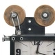 321480  Table Clock Black 34x18x47 cm Iron and MDF