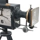 321480  Table Clock Black 34x18x47 cm Iron and MDF