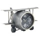 321483  Table Clock Grey 26,5x19,5x15 cm Iron and MDF