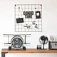 321483  Table Clock Grey 26,5x19,5x15 cm Iron and MDF