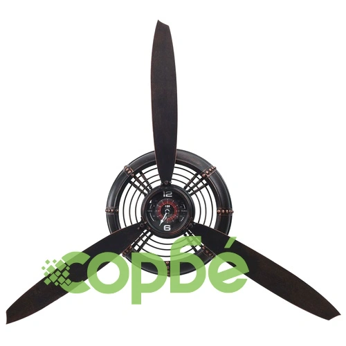 Стенен часовник, черен, 75,5x8x67 см, желязо ➤ топ цена ➤ sorbe.bg