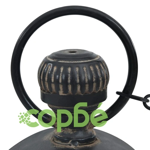 321487  Wall Clock Black 20x8x33,5 cm Iron and MDF ➤ топ цена ➤ sorbe.bg