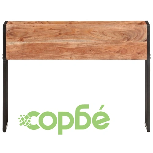 Плантер, 90x20x68 см, акациево дърво масив ➤ топ цена ➤ sorbe.bg