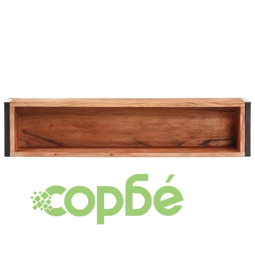 Плантер, 90x20x68 см, акациево дърво масив ➤ топ цена ➤ sorbe.bg