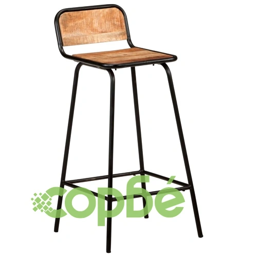 Бар столове, 2 бр, мангово дърво масив ➤ топ цена ➤ sorbe.bg