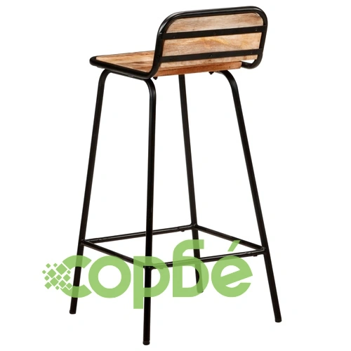 Бар столове, 2 бр, мангово дърво масив ➤ топ цена ➤ sorbe.bg