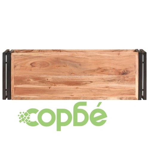 ТВ шкаф, 90x30x40 cм, акациево дърво масив ➤ топ цена ➤ sorbe.bg