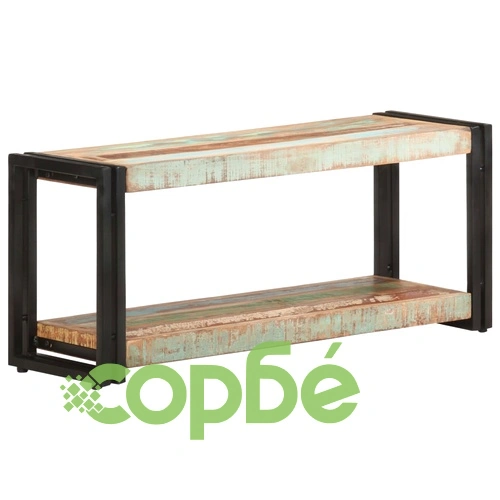ТВ шкаф, 90x30x40 cм, регенерирано дърво масив ➤ топ цена ➤ sorbe.bg