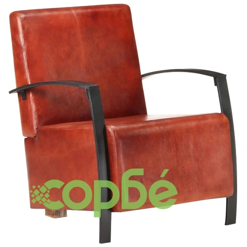 Фотьойл, кафяв, естествена кожа ➤ топ цена ➤ sorbe.bg