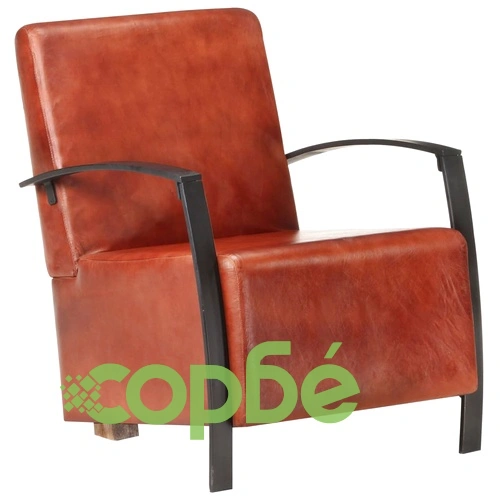 Фотьойл, кафяв, естествена кожа ➤ топ цена ➤ sorbe.bg