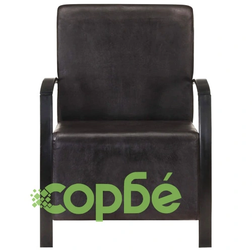 Фотьойл, черен, естествена кожа ➤ топ цена ➤ sorbe.bg