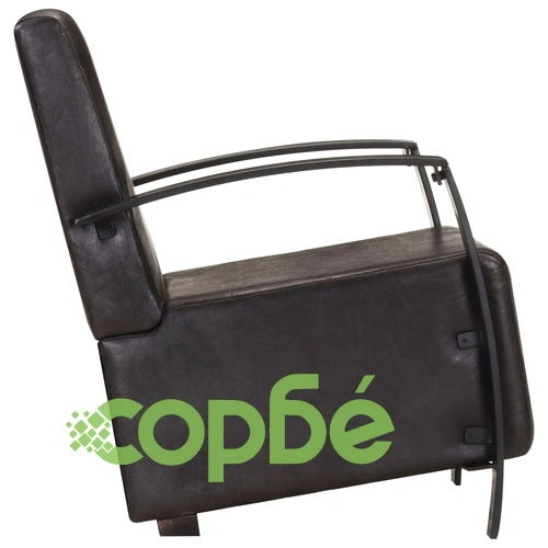 Фотьойл, черен, естествена кожа ➤ топ цена ➤ sorbe.bg