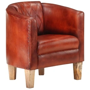 Фотьойл, кафяв, естествена кожа