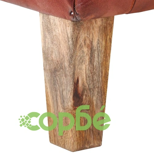 Фотьойл, кафяв, естествена кожа ➤ топ цена ➤ sorbe.bg