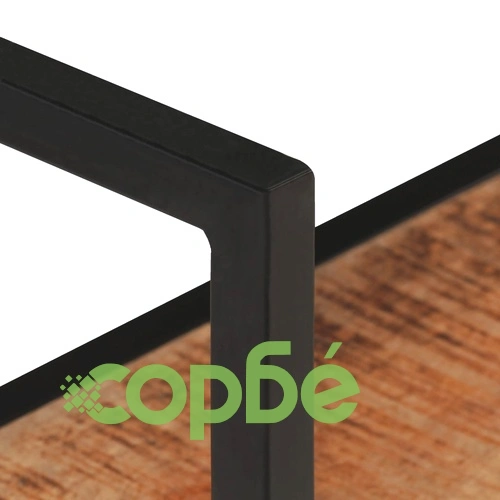 Рафт за стена, 60x20x85 см, грубо мангово дърво ➤ топ цена ➤ sorbe.bg