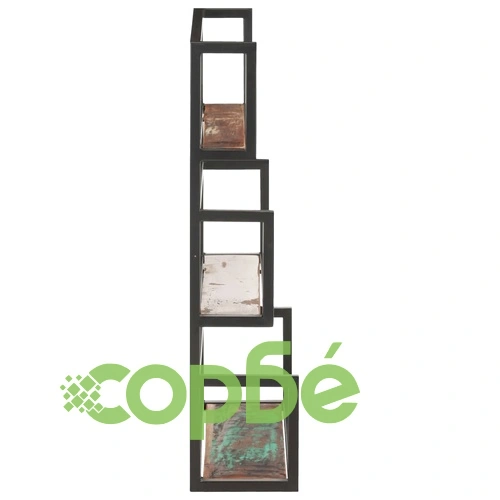 Рафт за стена, 60x20x85 см, регенерирано дърво масив ➤ топ цена ➤ sorbe.bg