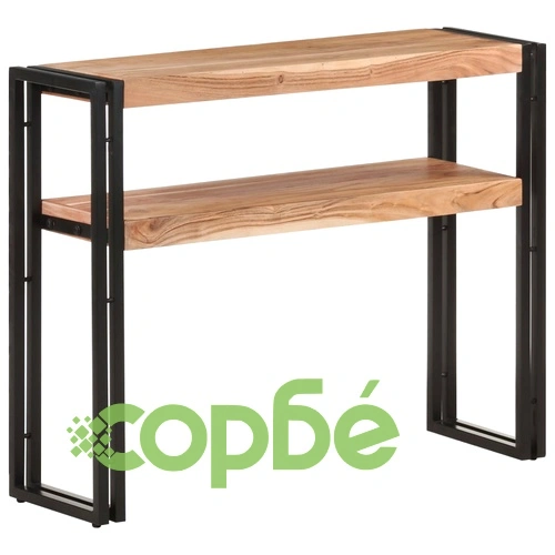 Конзолна маса, 90x30x75 см, акациево дърво масив ➤ топ цена ➤ sorbe.bg