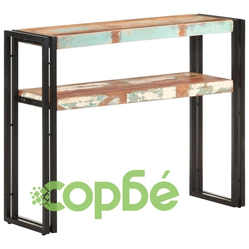 Конзолна маса, 90x30x75 см, регенерирано дърво масив ➤ топ цена ➤ sorbe.bg