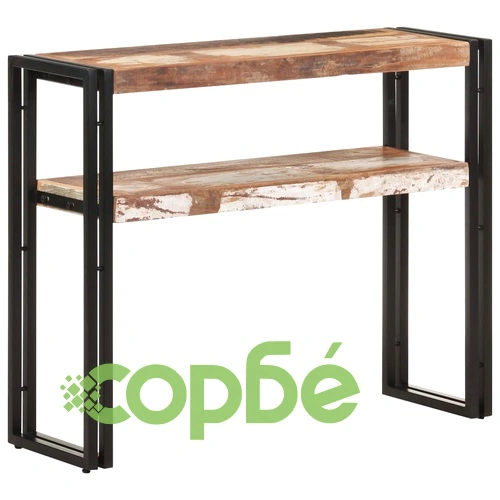 Конзолна маса, 90x30x75 см, регенерирано дърво масив ➤ топ цена ➤ sorbe.bg