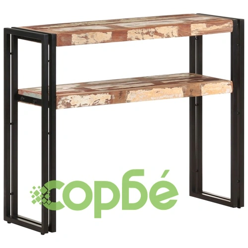 Конзолна маса, 90x30x75 см, регенерирано дърво масив ➤ топ цена ➤ sorbe.bg