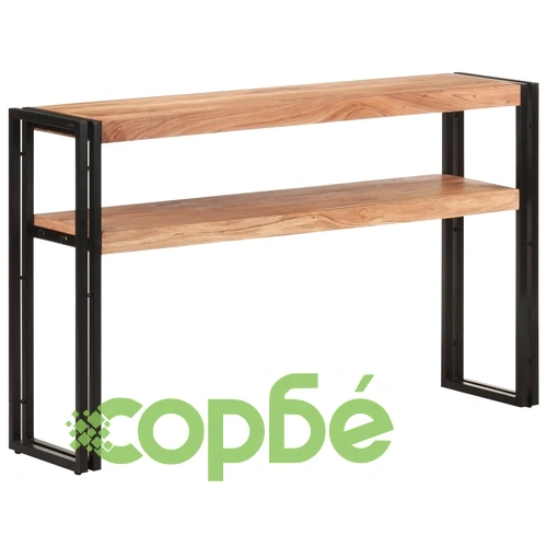 Конзолна маса, 120x30x75 cм, акациево дърво масив ➤ топ цена ➤ sorbe.bg