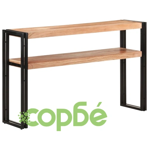 Конзолна маса, 120x30x75 cм, акациево дърво масив ➤ топ цена ➤ sorbe.bg